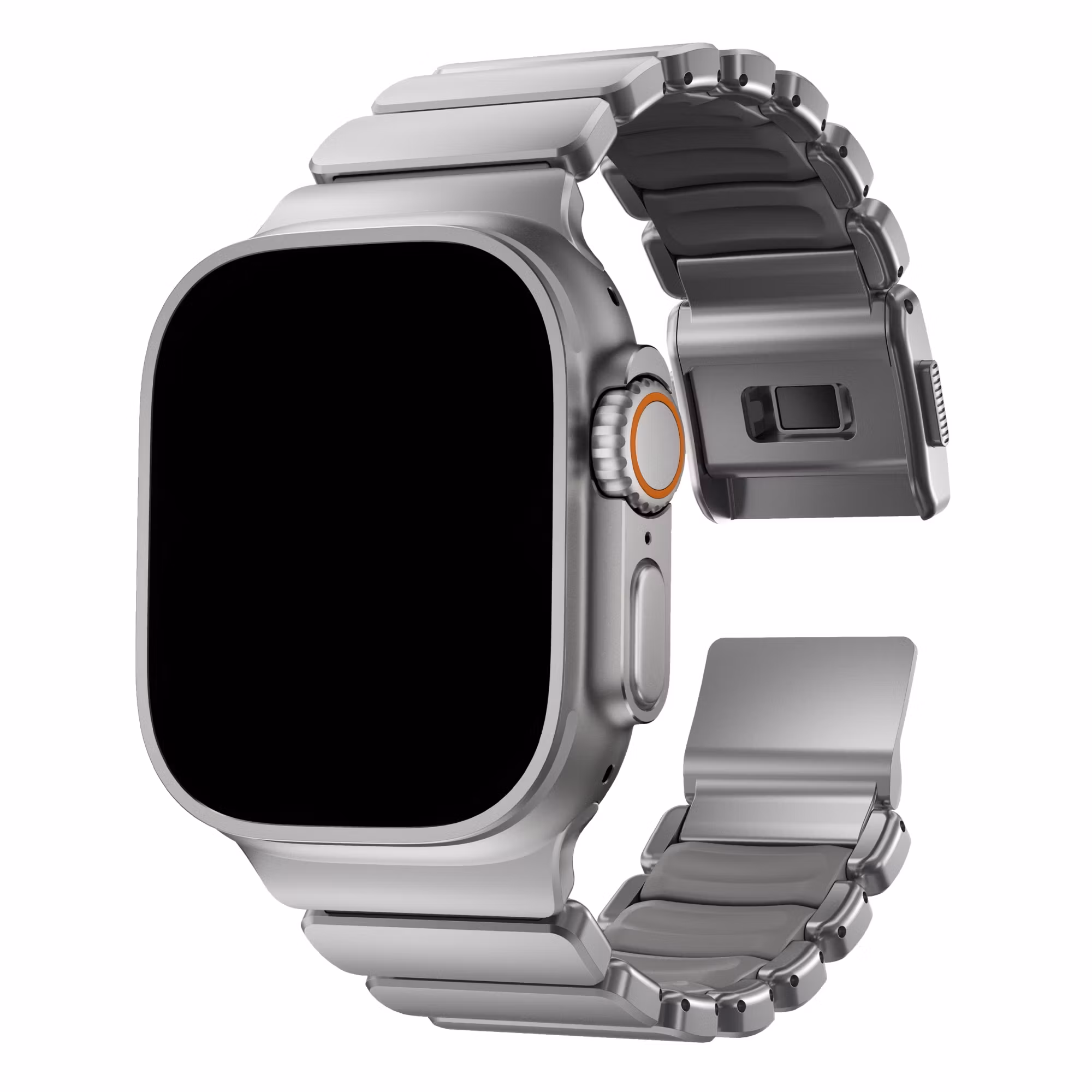 Silver / Grey - Stratos Band • Apple Watch Armband