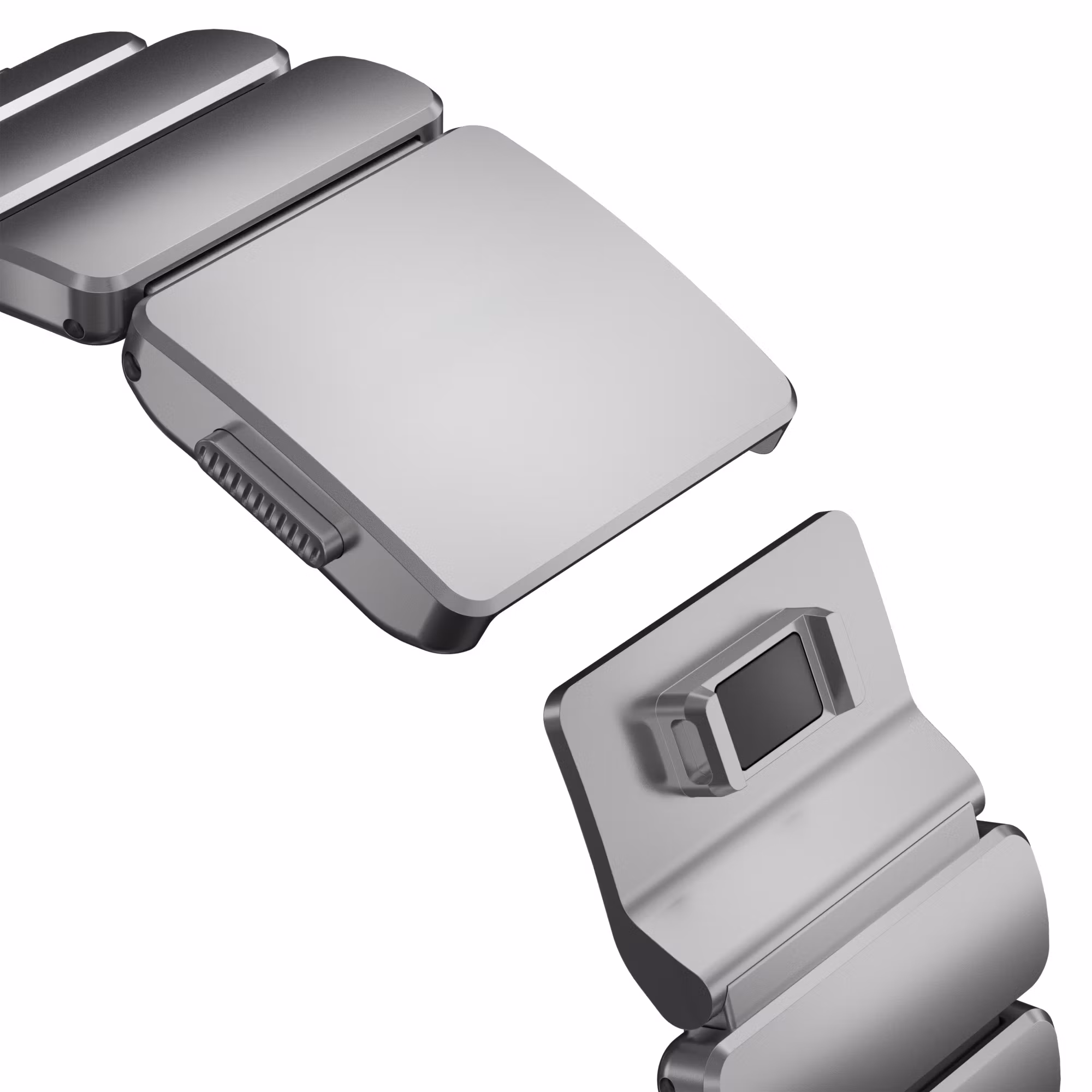 Silver / Grey - Stratos Band • Apple Watch Armband