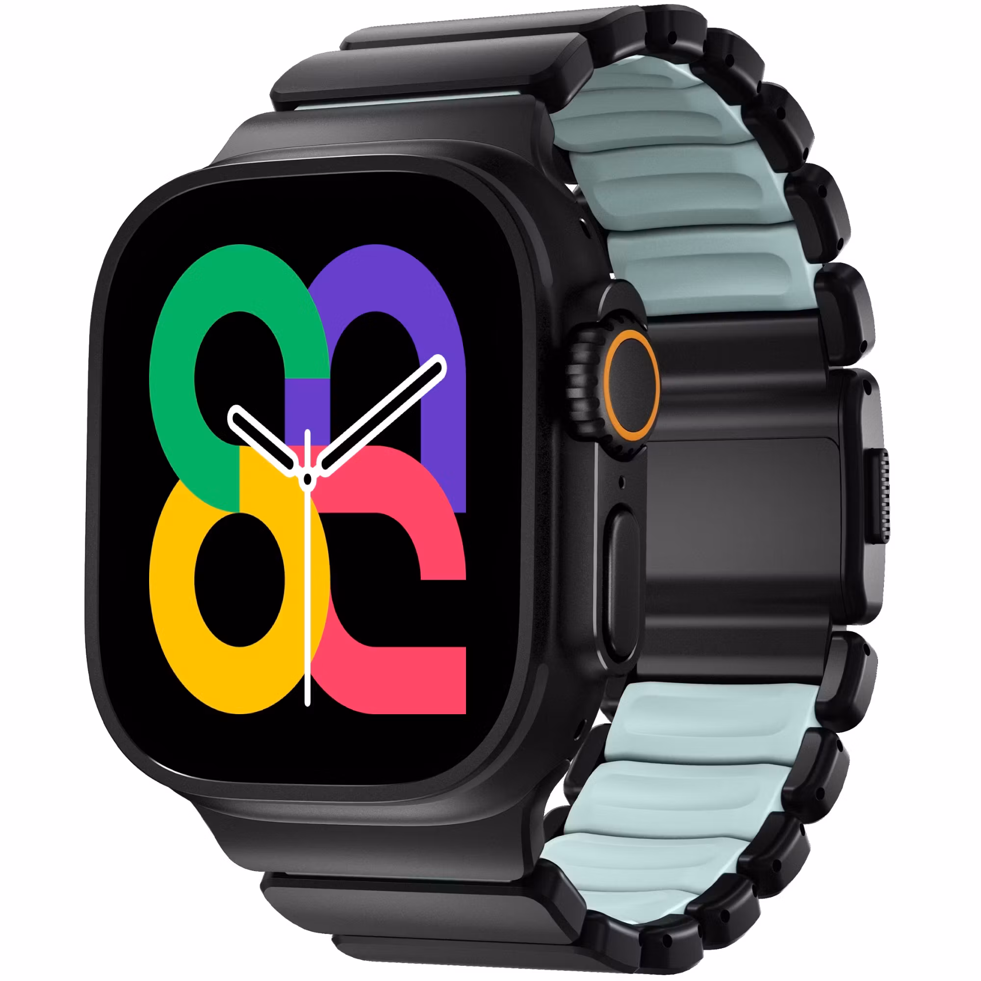 Black / Ice Blue - Stratos Band • Apple Watch Armband