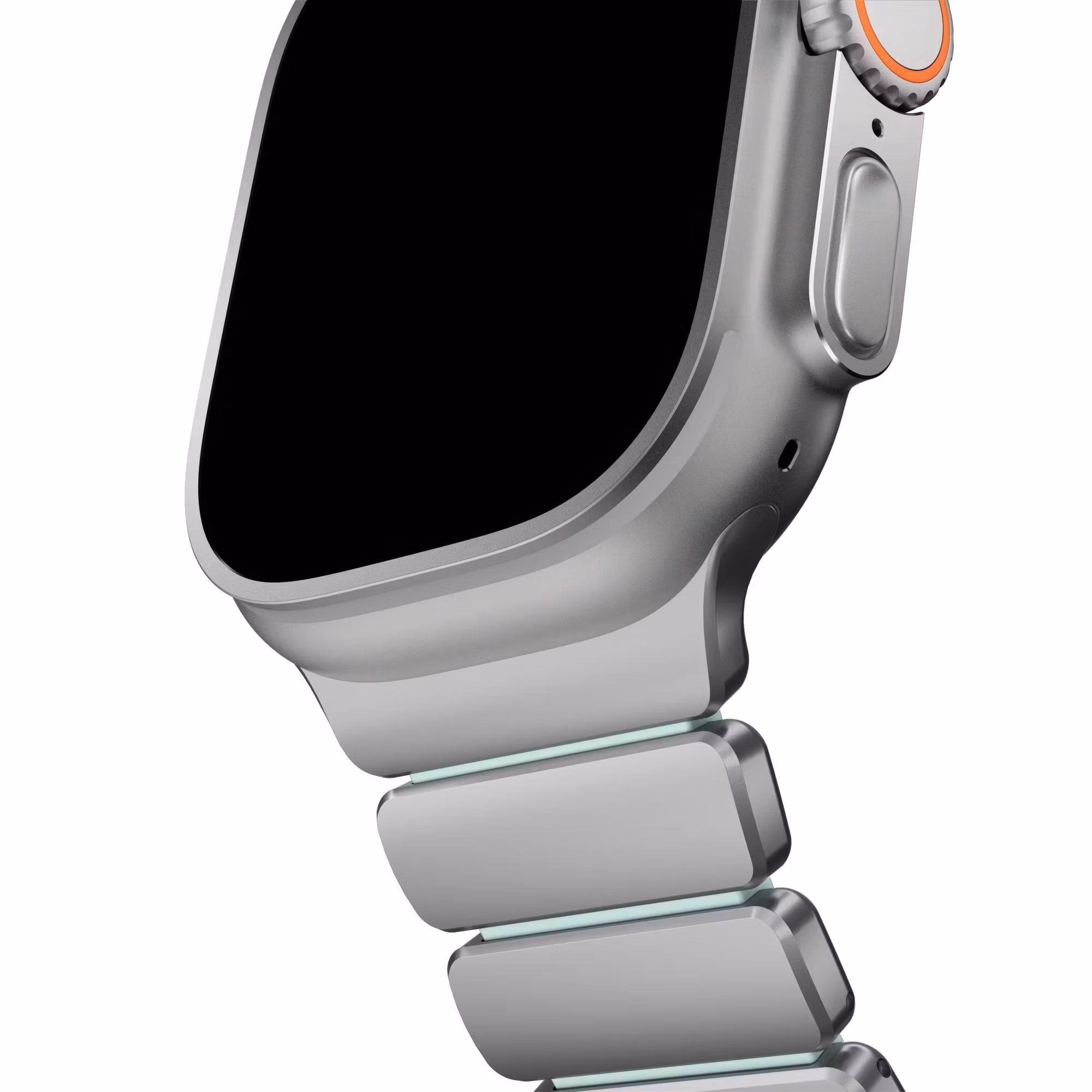 Silver / Ice Blue - Stratos Band • Apple Watch Armband