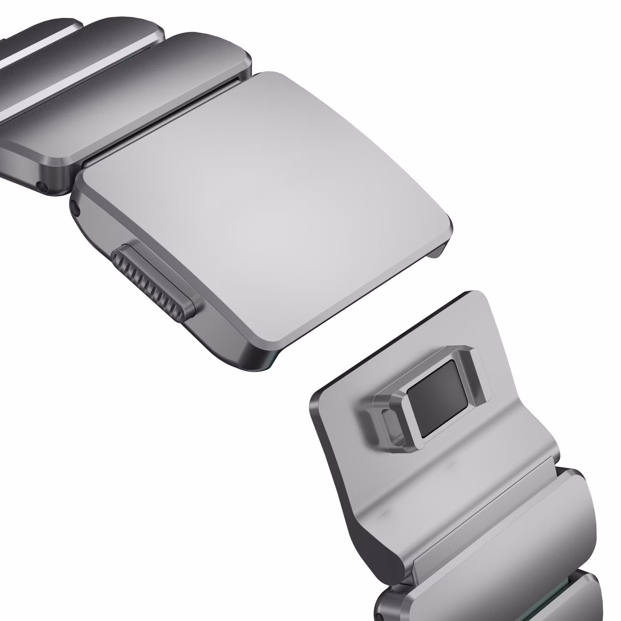 Silver / Ice Blue - Stratos Band • Apple Watch Armband