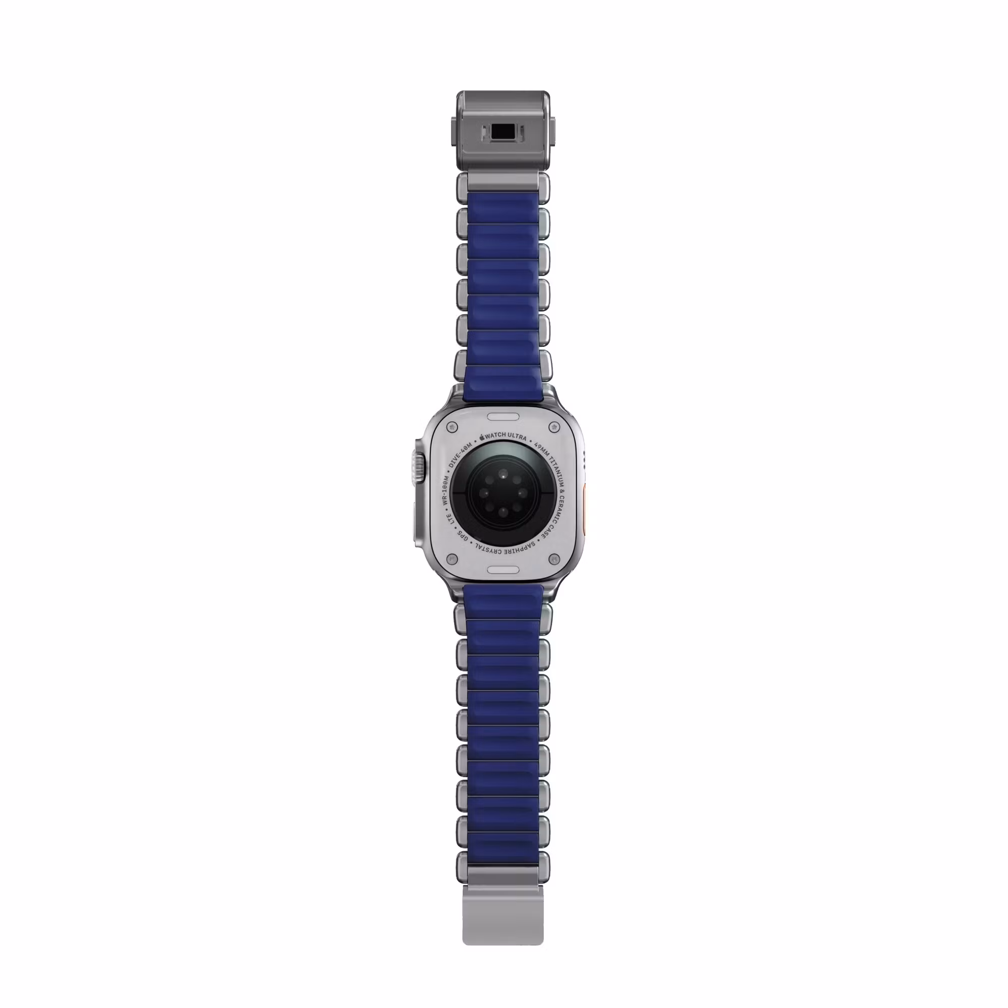 Silver / Indigo - Stratos Band • Apple Watch Armband