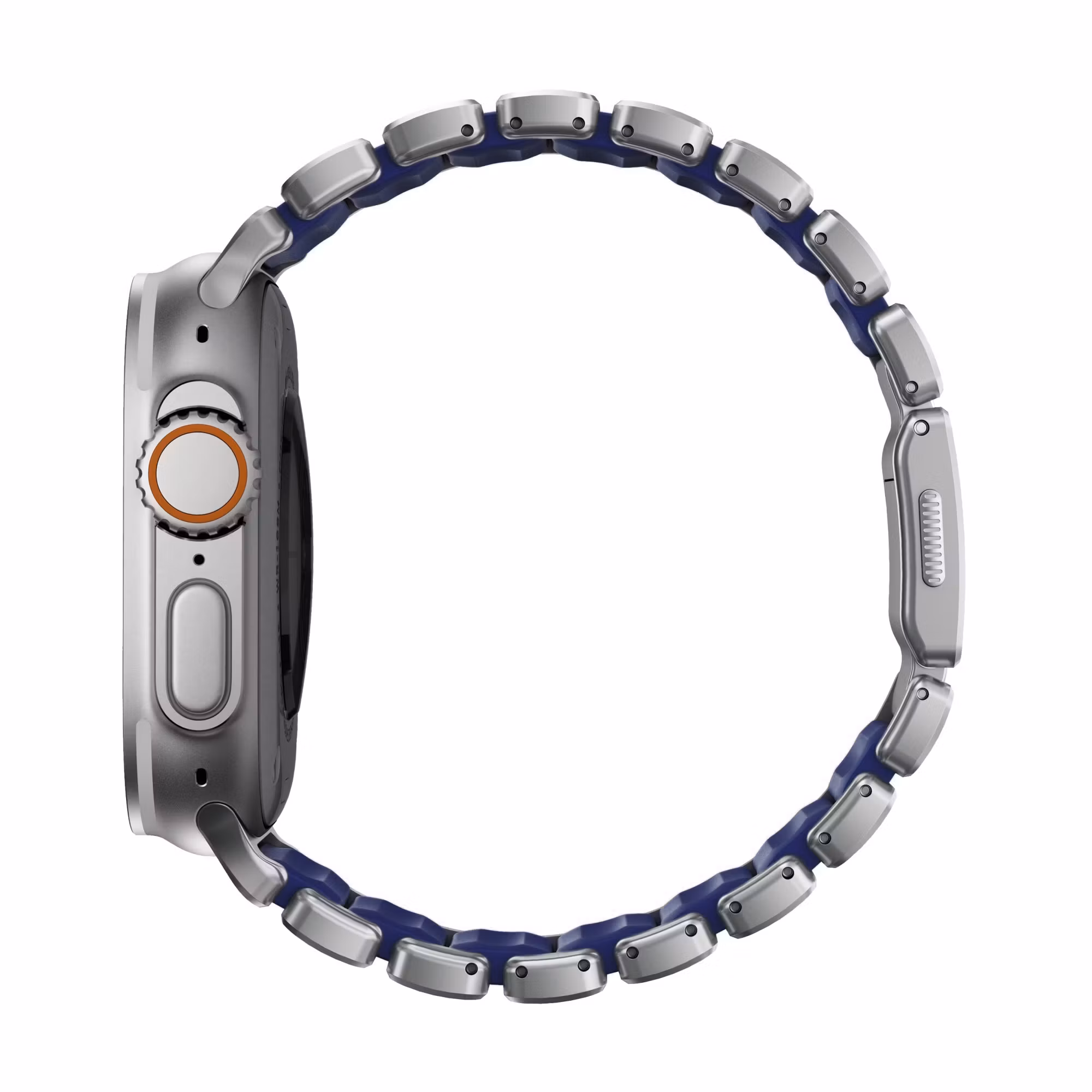 Silver / Indigo - Stratos Band • Apple Watch Armband