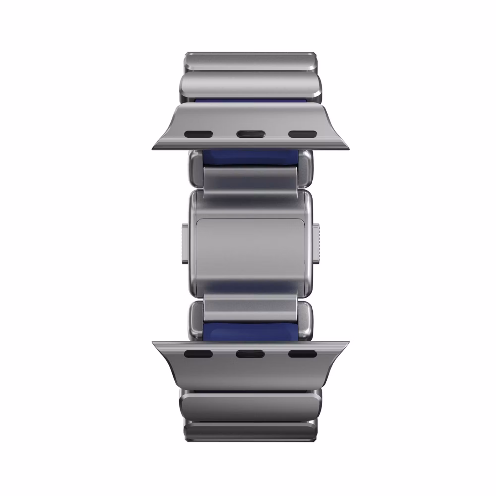 Silver / Indigo - Stratos Band • Apple Watch Armband