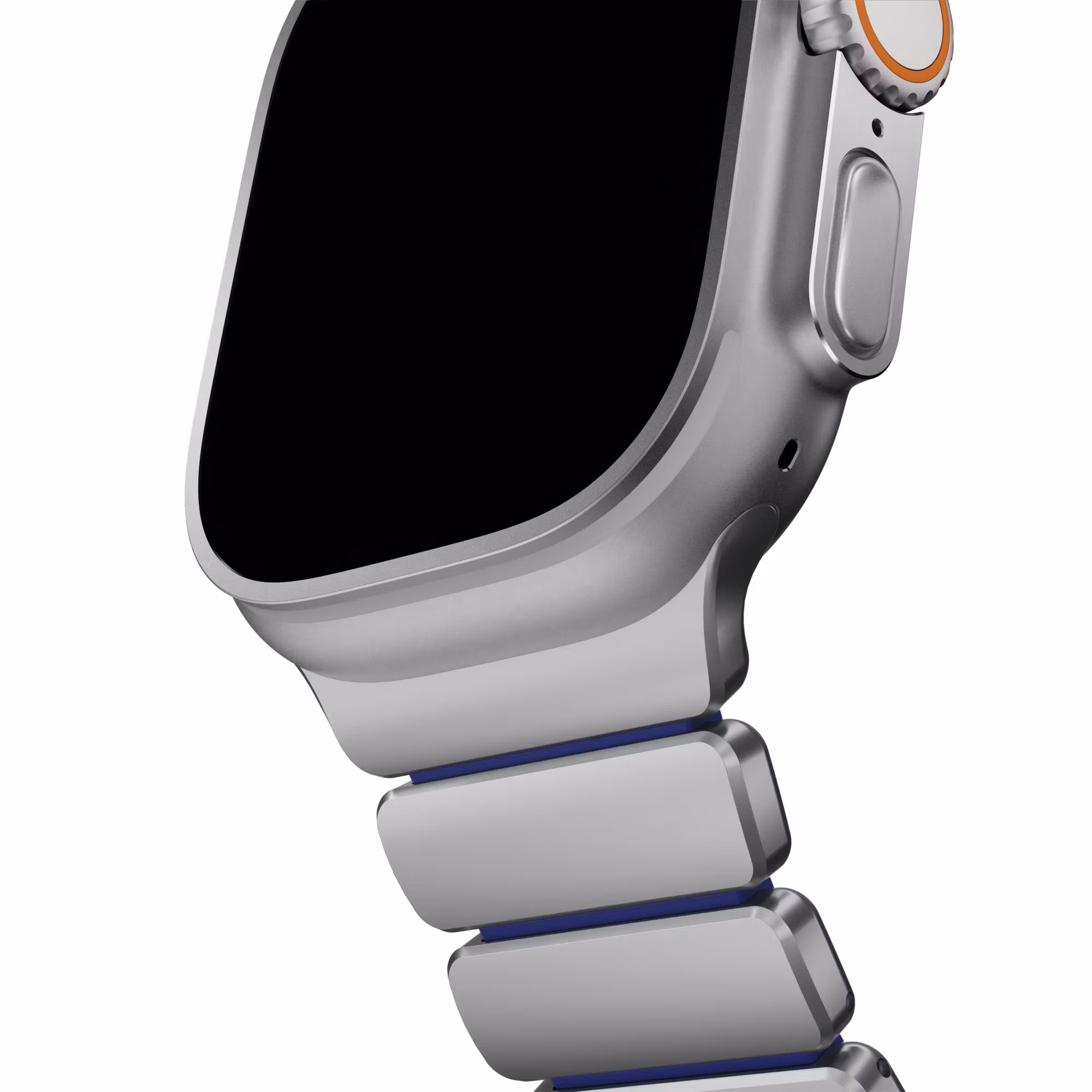 Silver / Indigo - Stratos Band • Apple Watch Armband