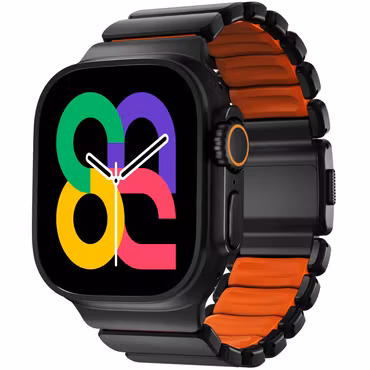Black / Orange - Stratos Band • Apple Watch Armband