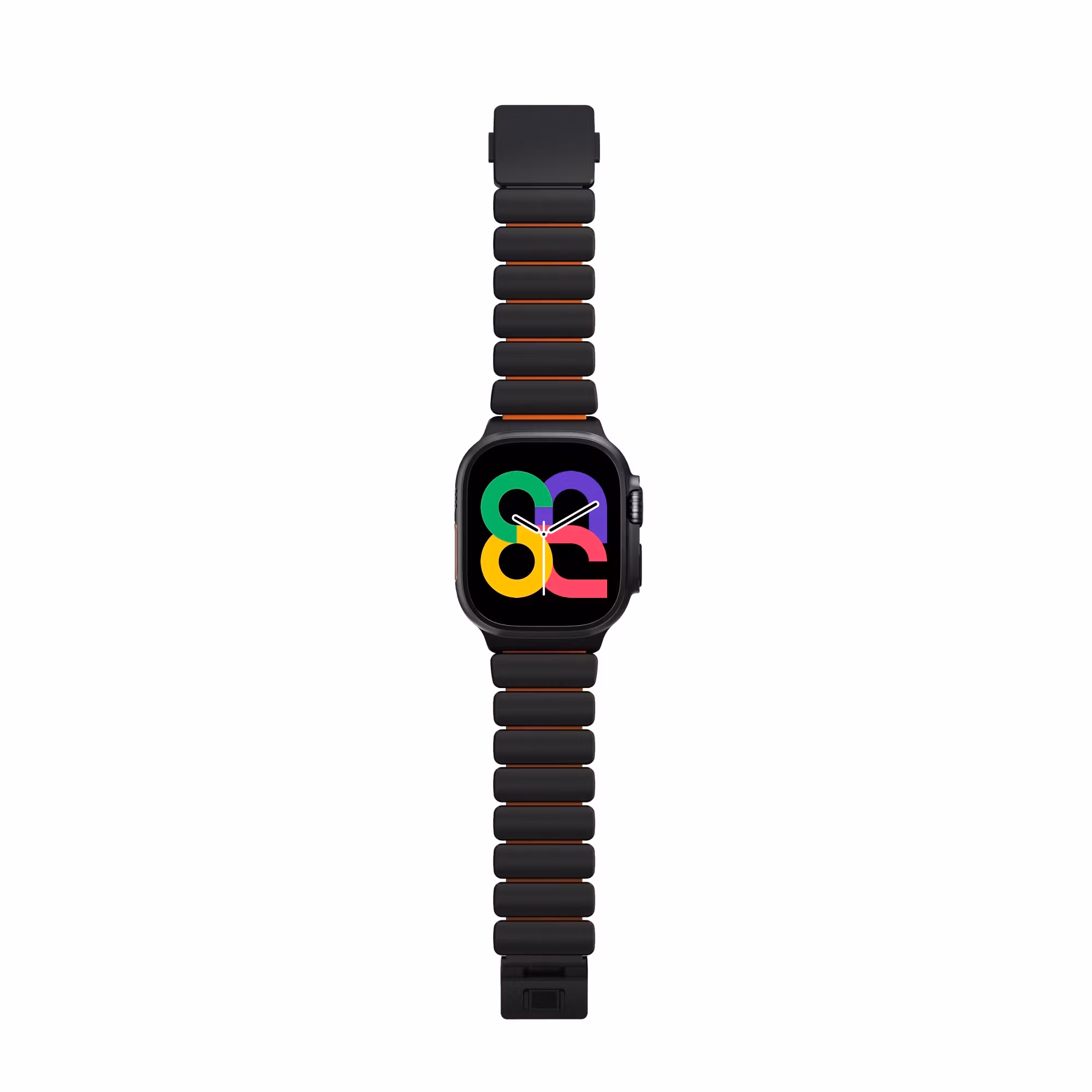 Black / Orange - Stratos Band • Apple Watch Armband