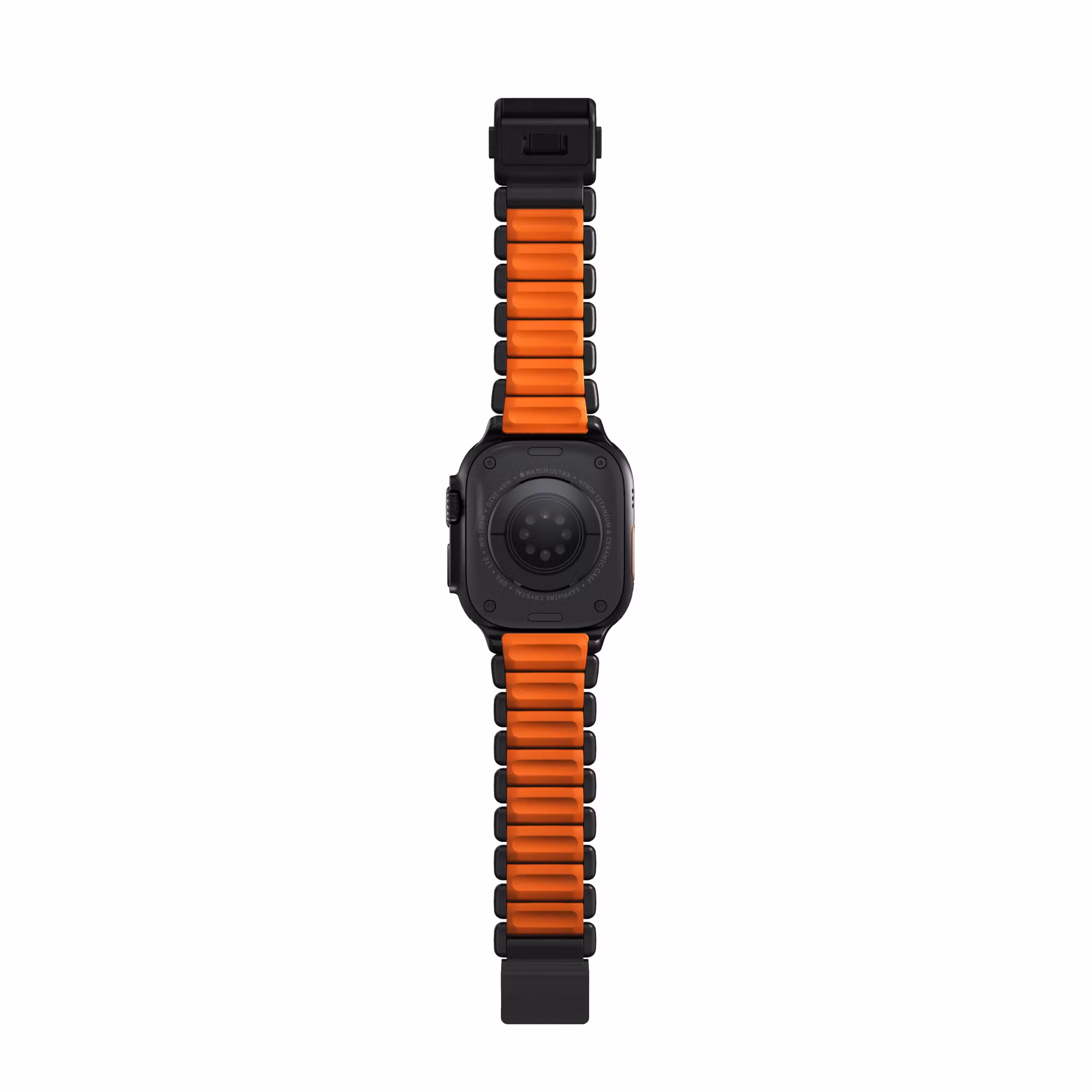 Black / Orange - Stratos Band • Apple Watch Armband