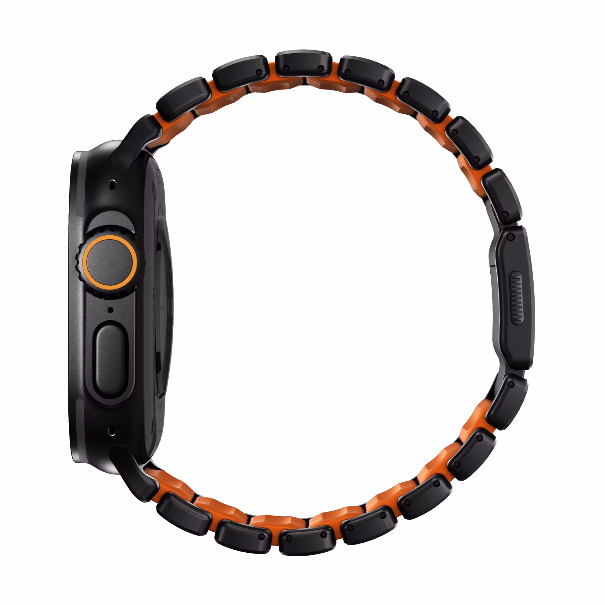 Black / Orange - Stratos Band • Apple Watch Armband
