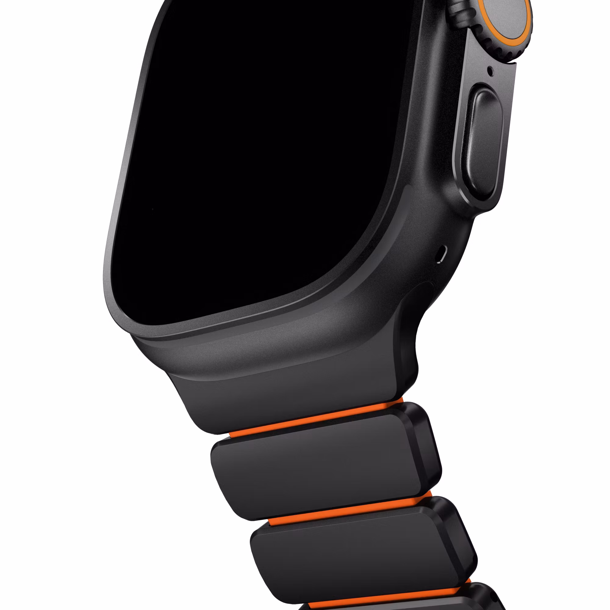 Black / Orange - Stratos Band • Apple Watch Armband