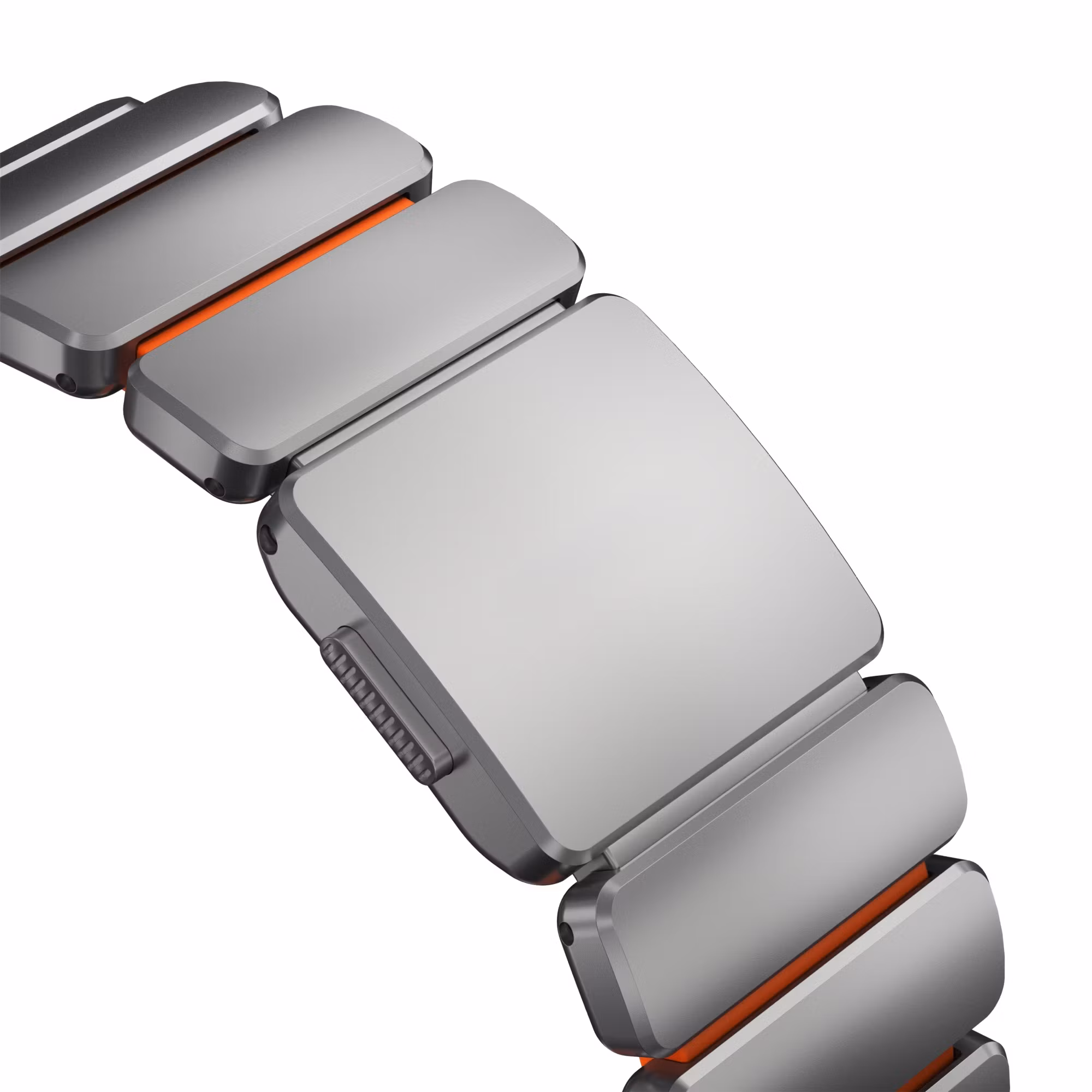 Silver / Orange - Stratos Band • Apple Watch Armband
