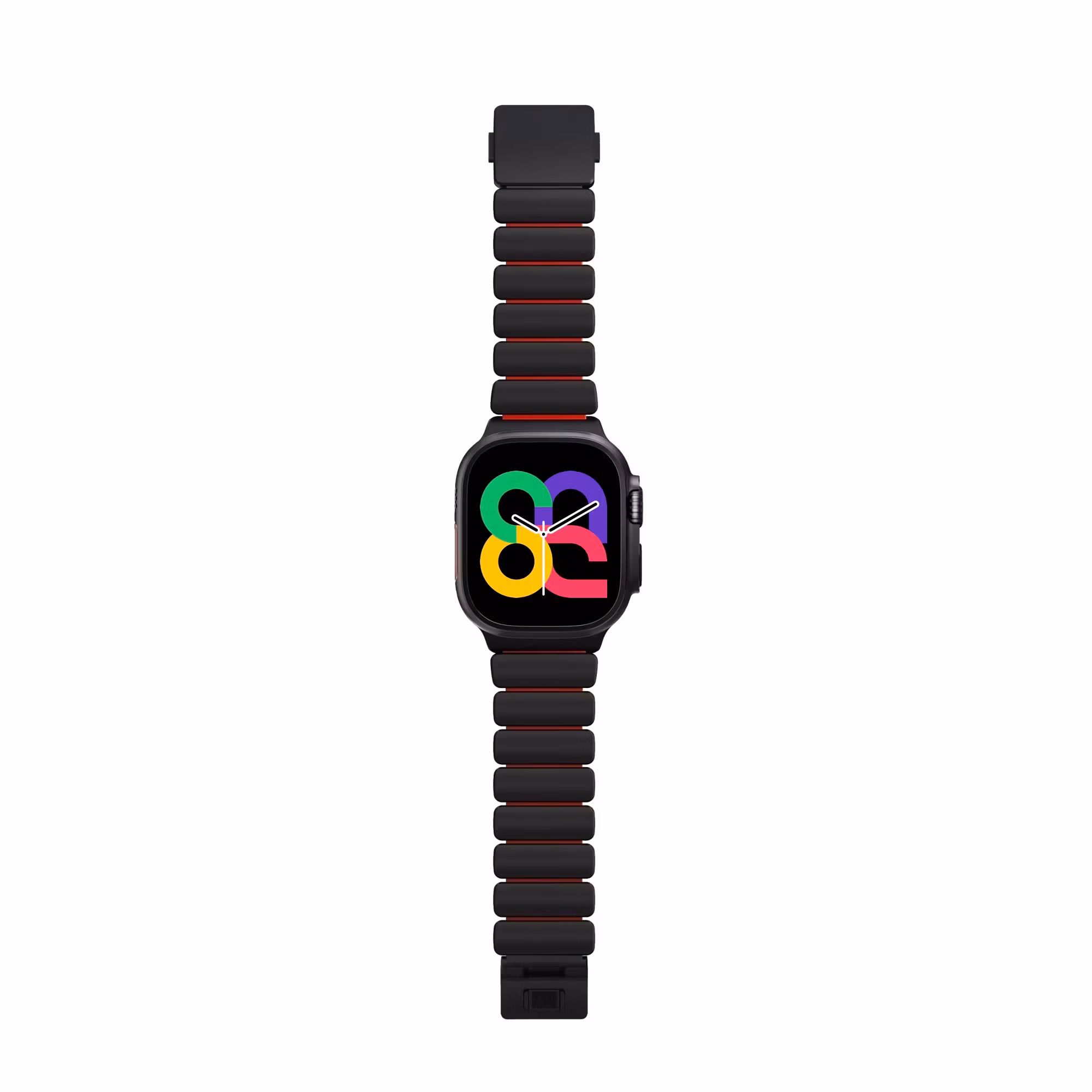 Black / Red - Stratos Band • Apple Watch Armband