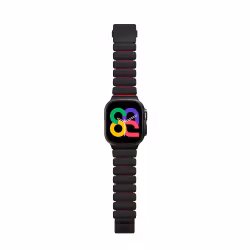 Black / Red - Stratos Band • Apple Watch Armband