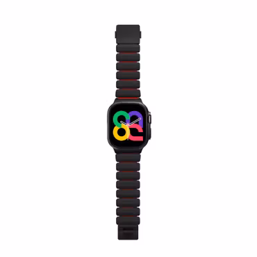 Black / Red - Stratos Band • Apple Watch Armband