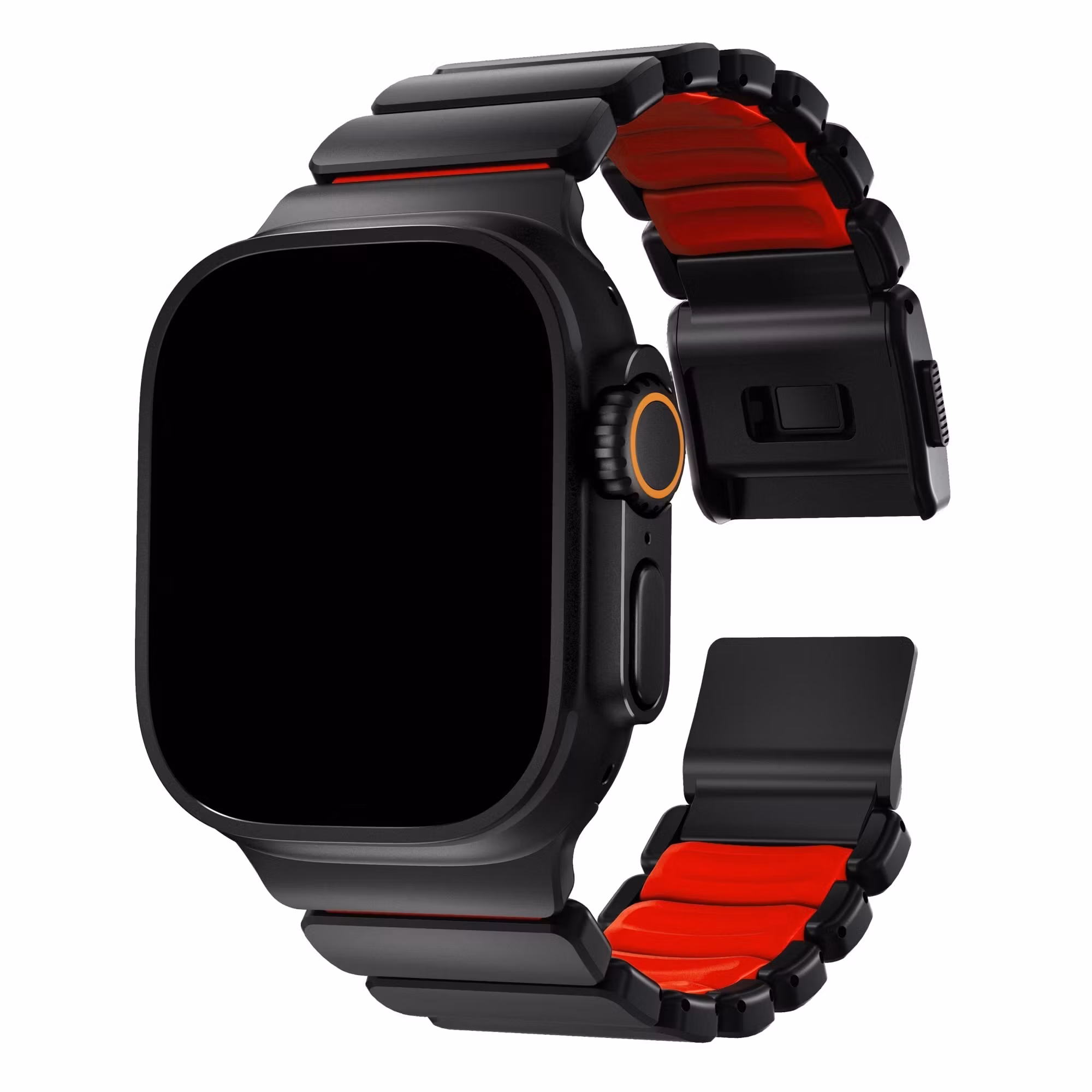 Black / Red - Stratos Band • Apple Watch Armband