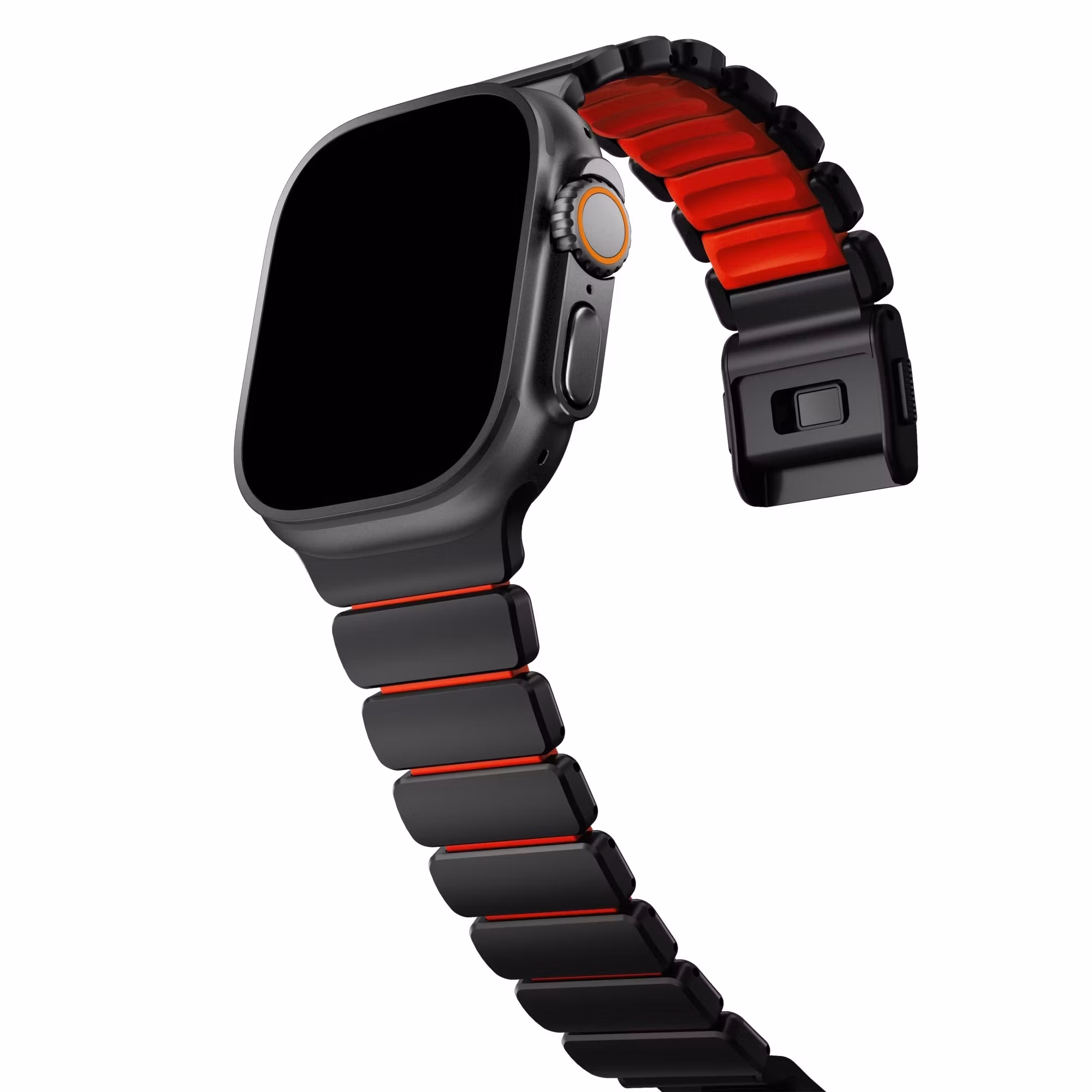 Black / Red - Stratos Band • Apple Watch Armband