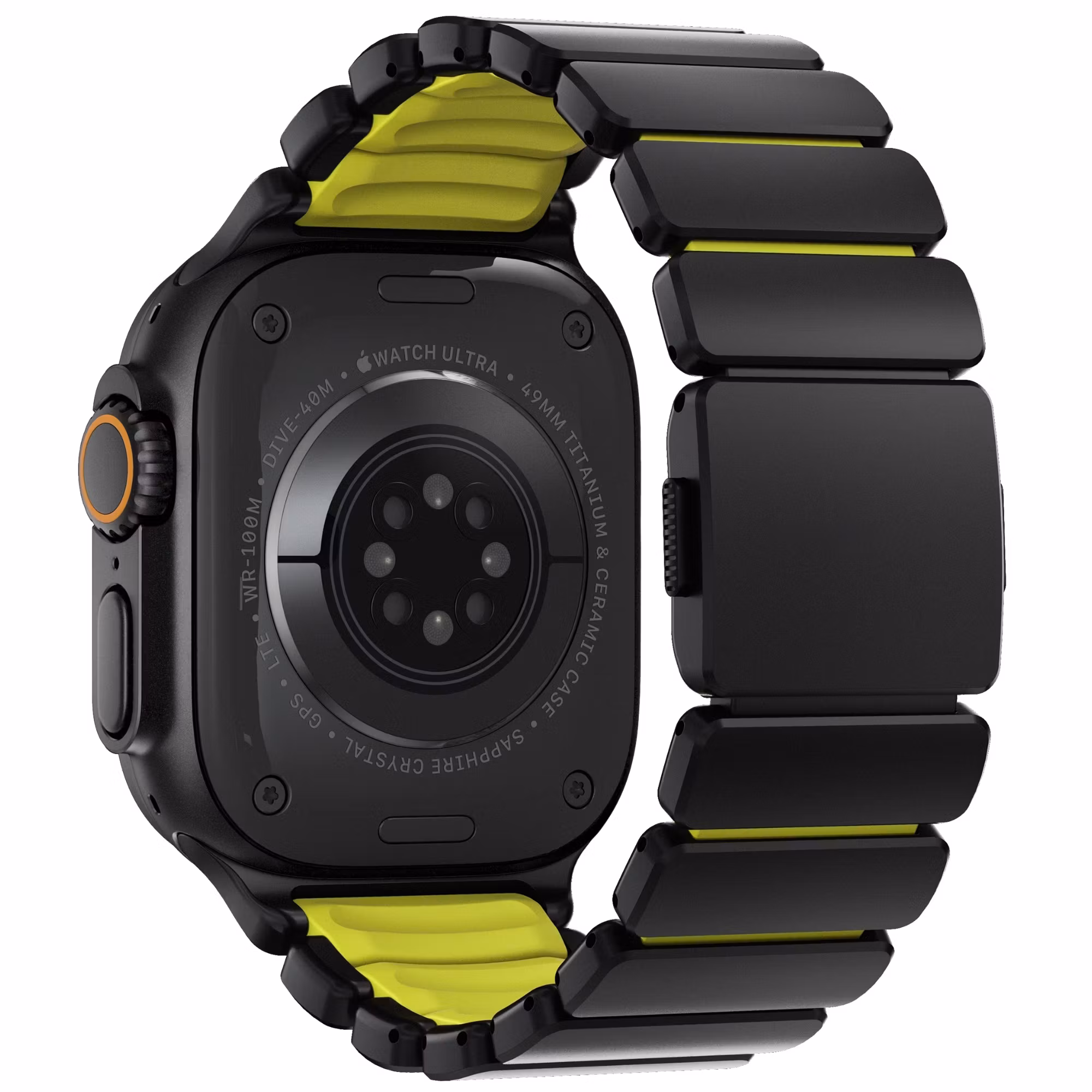 Black / Volt - Stratos Band • Apple Watch Armband