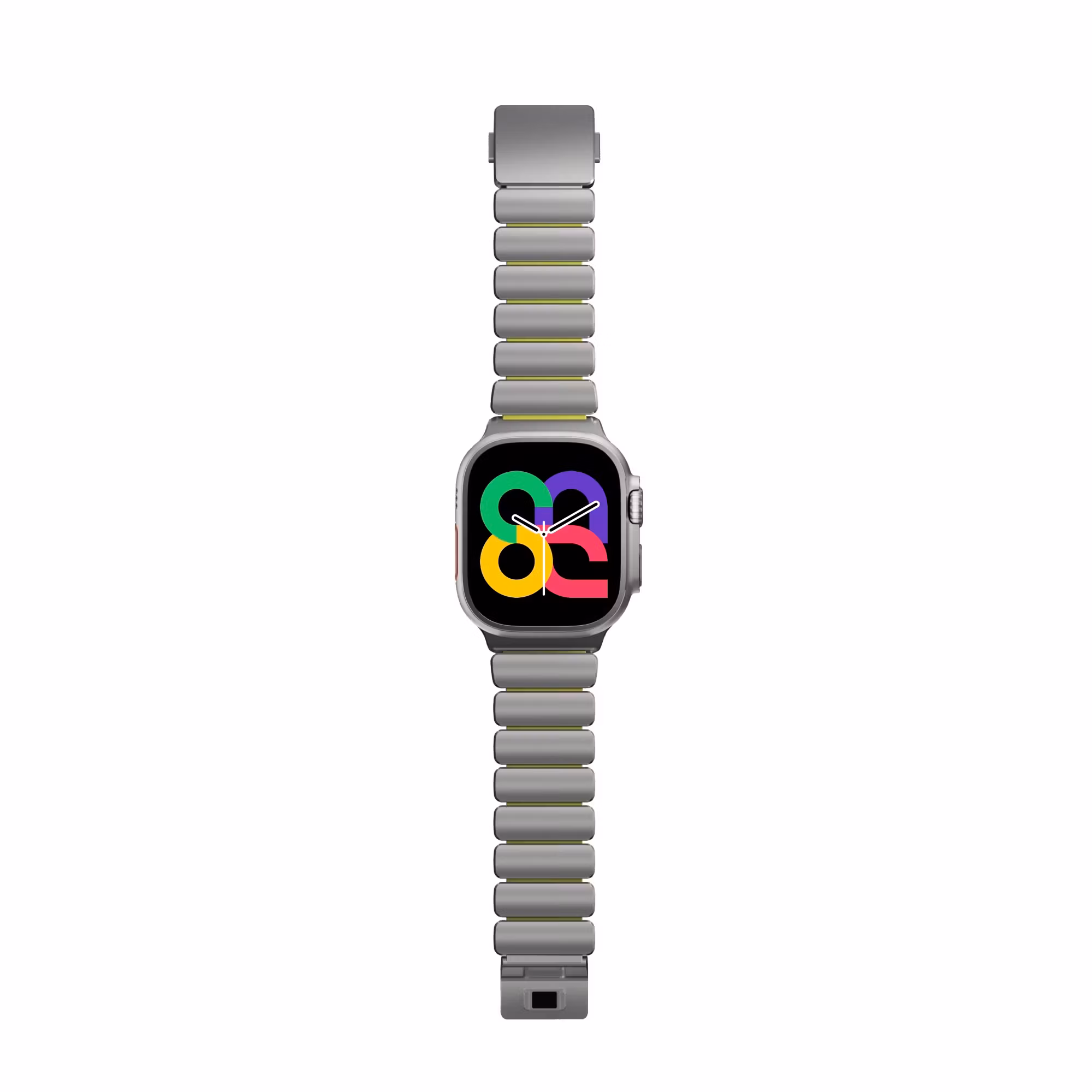 Silver / Volt - Stratos Band • Apple Watch Armband