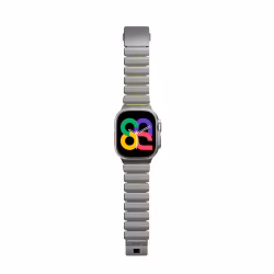 Silver / Volt - Stratos Band • Apple Watch Armband