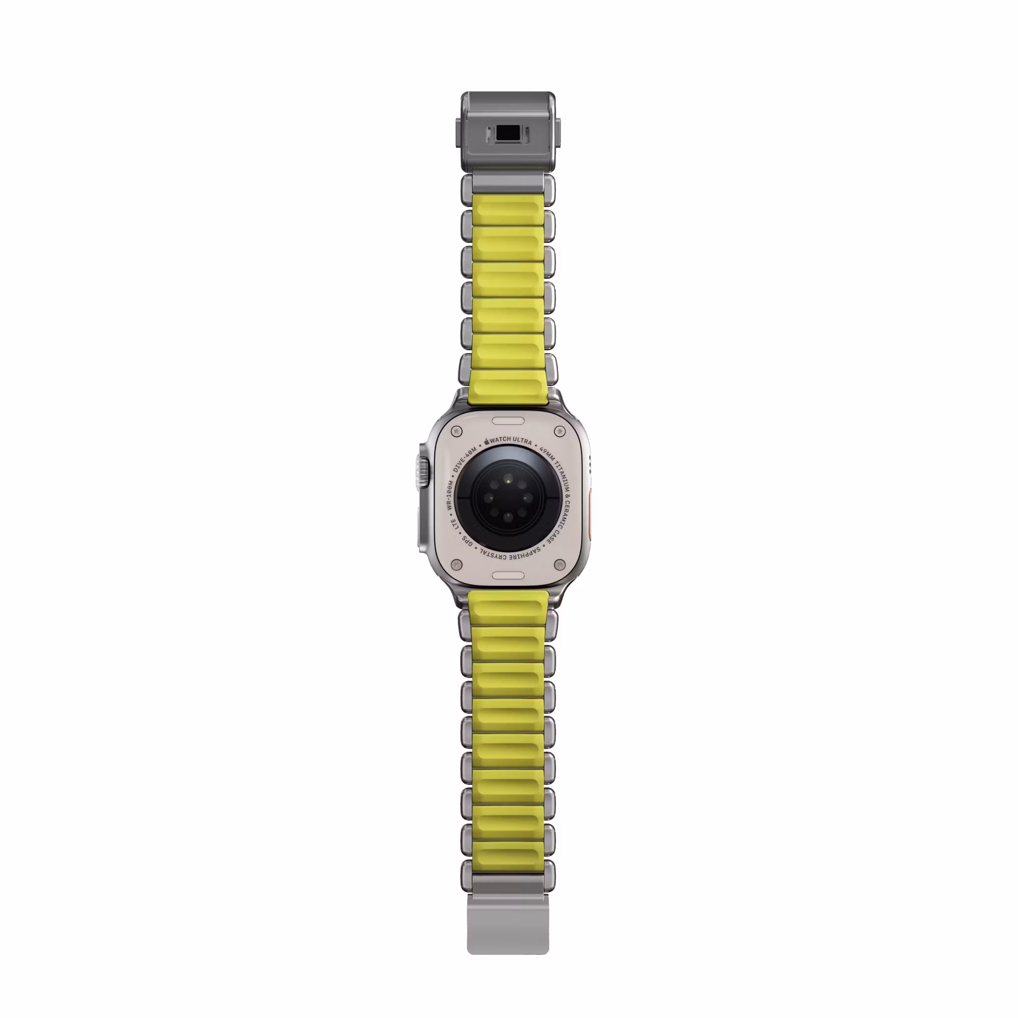 Silver / Volt - Stratos Band • Apple Watch Armband