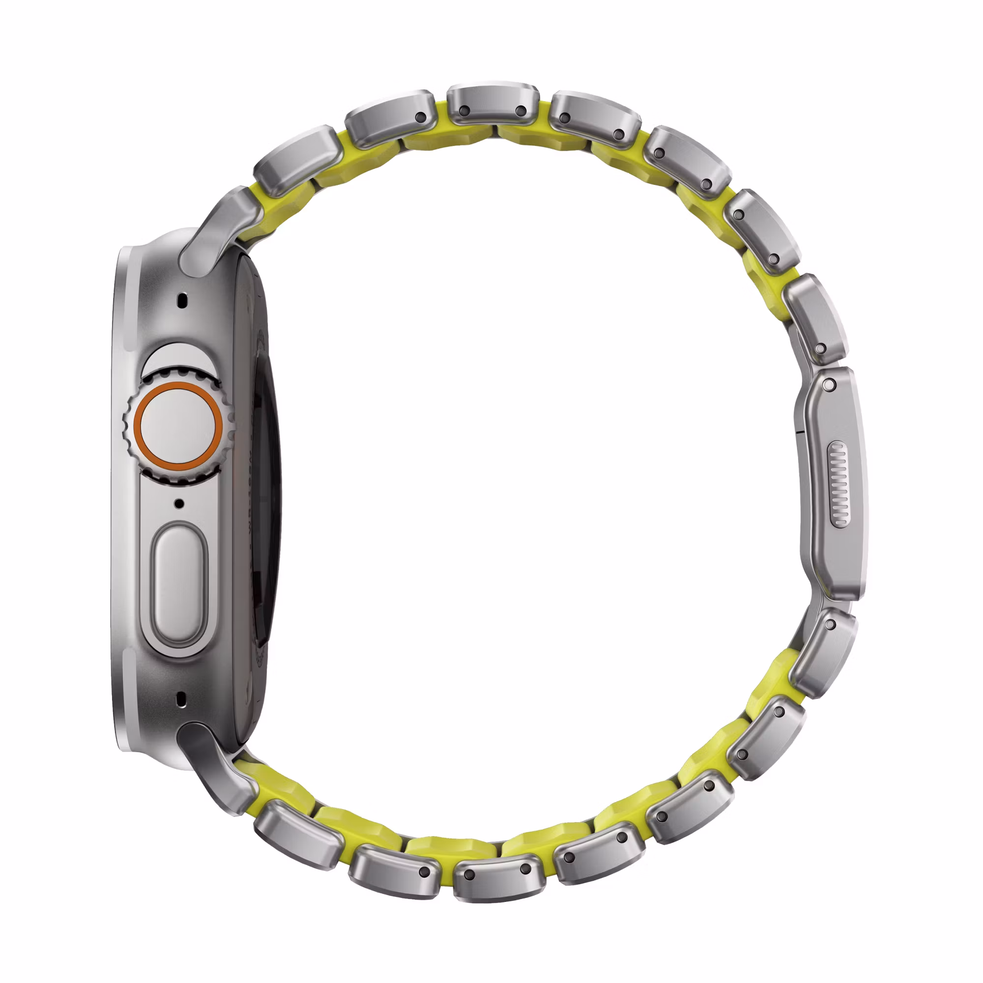 Silver / Volt - Stratos Band • Apple Watch Armband