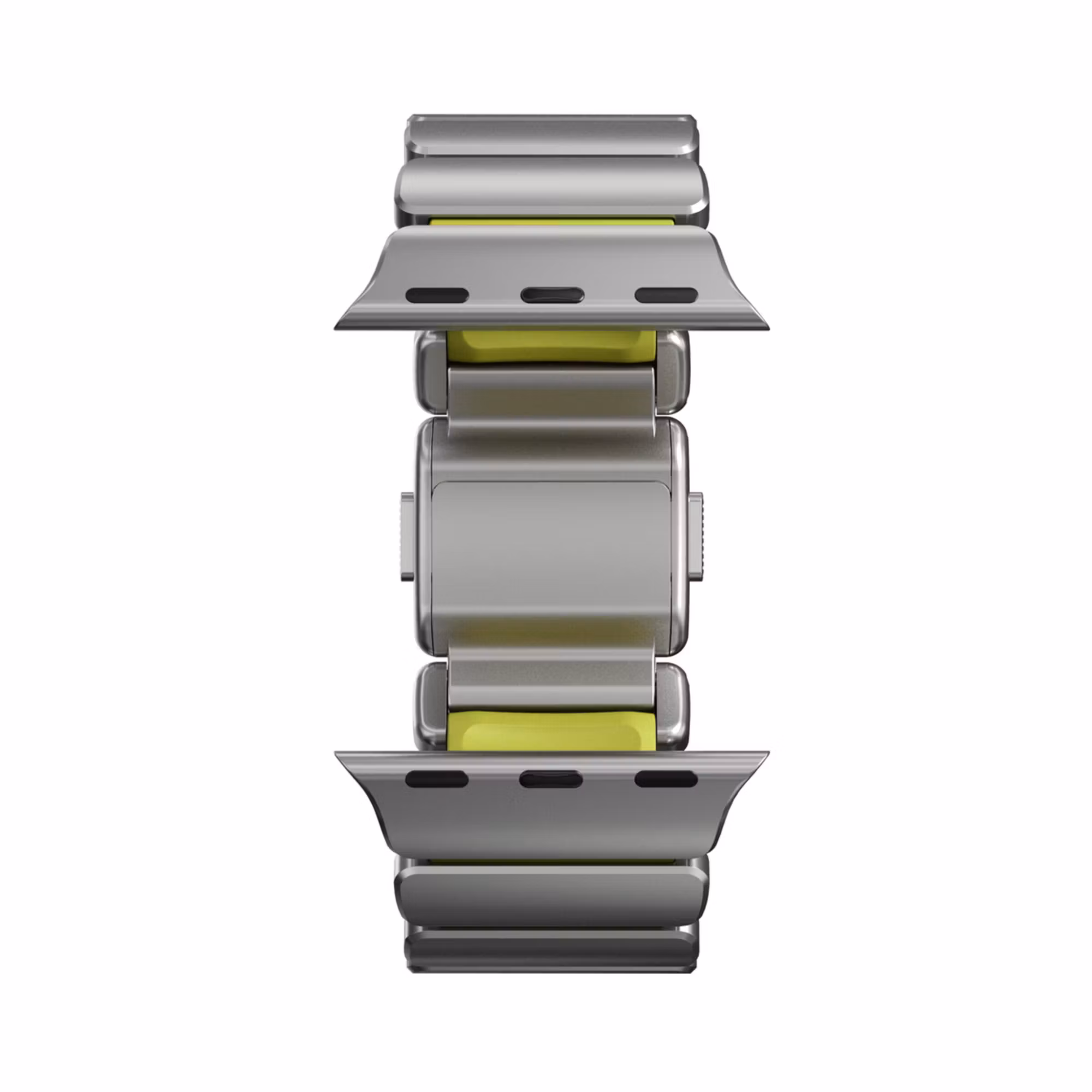Silver / Volt - Stratos Band • Apple Watch Armband