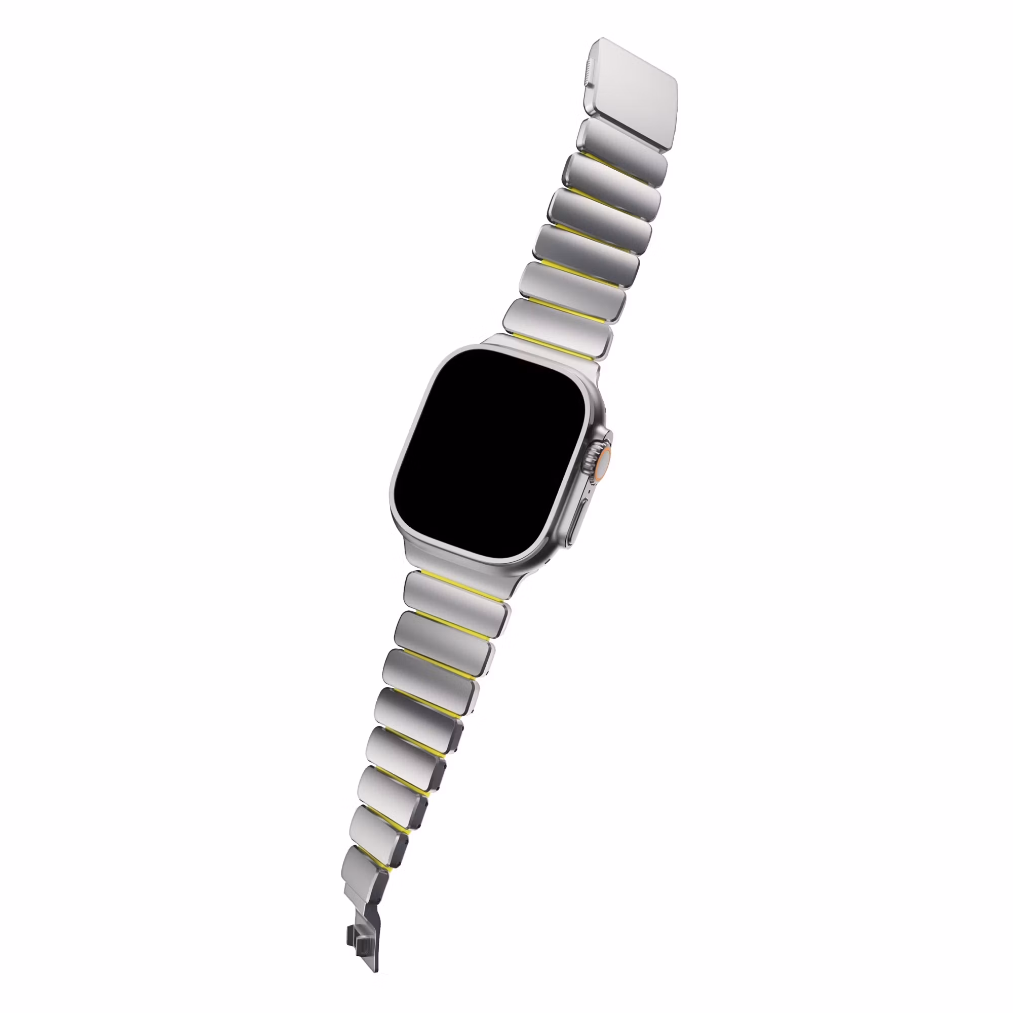 Silver / Volt - Stratos Band • Apple Watch Armband