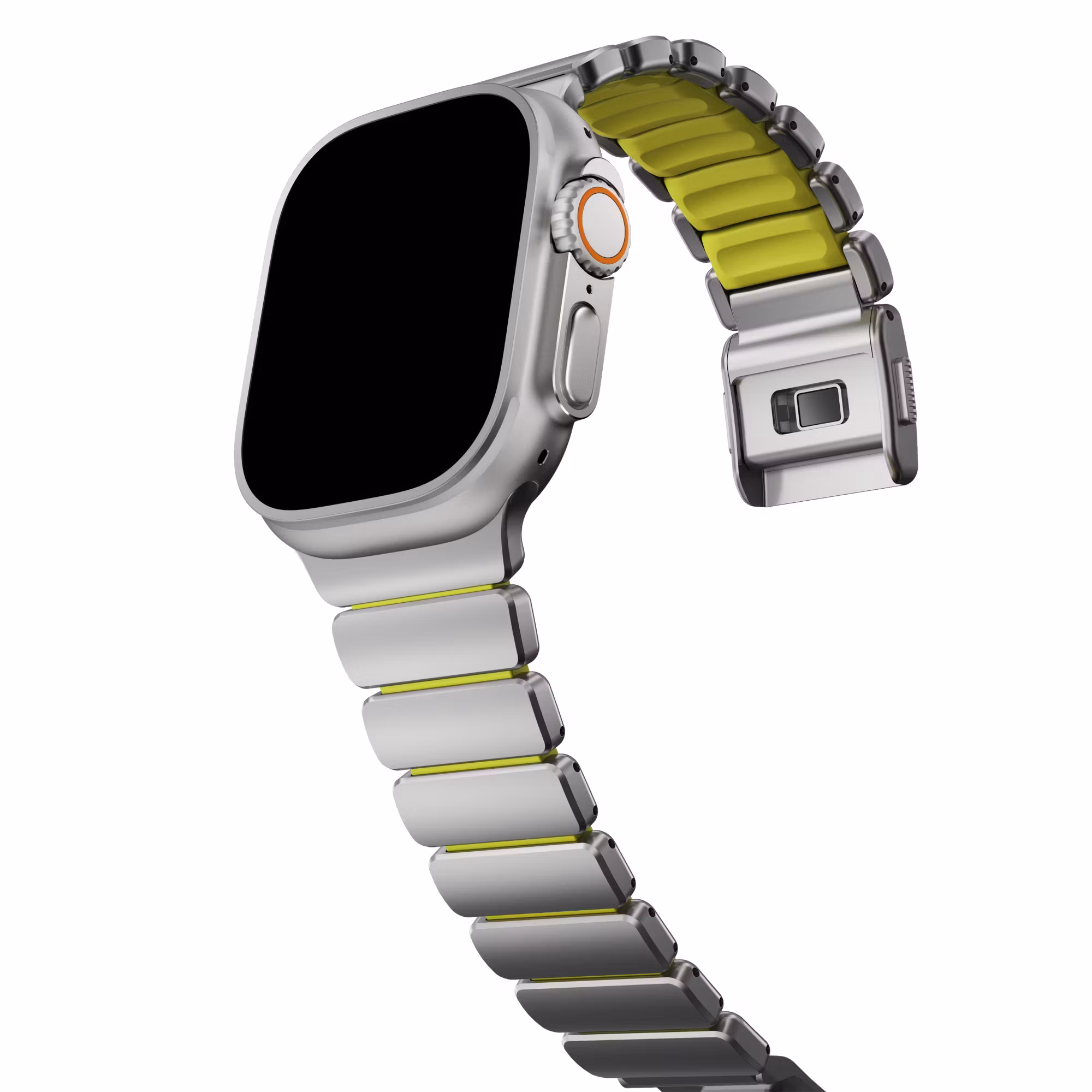 Silver / Volt - Stratos Band • Apple Watch Armband