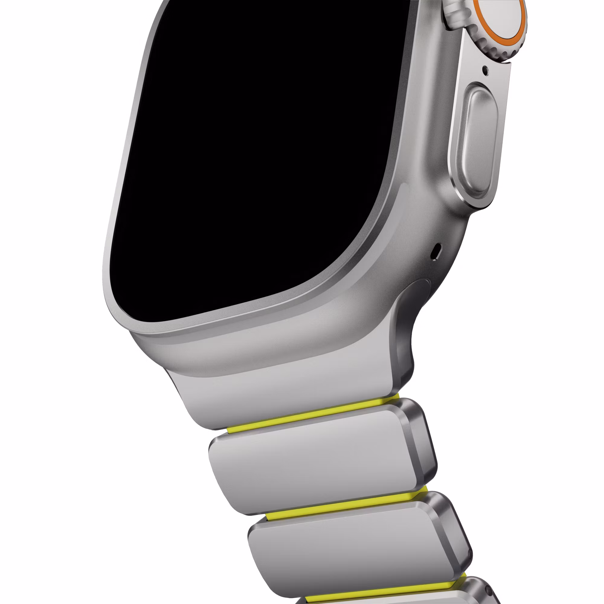 Silver / Volt - Stratos Band • Apple Watch Armband