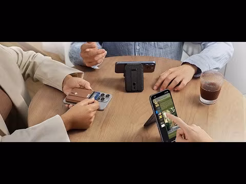 Black - ESR Grip Wallet Stand • MagSafe Plånbok