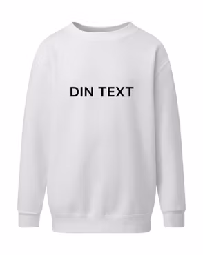 Sweatshirt med din valfria text - Herr