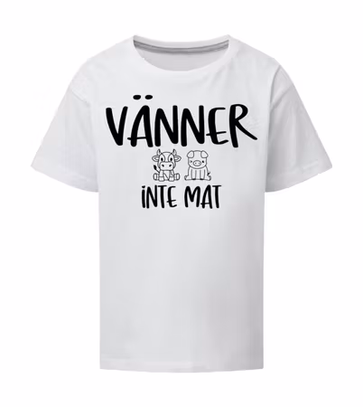 Vänner, inte mat. T-shirt