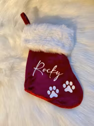 Julstrumpa mini 20 cm, Hund/katt
