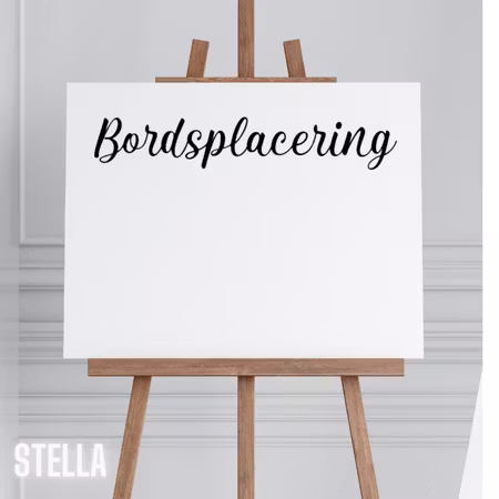 Endast text, bordsplacering