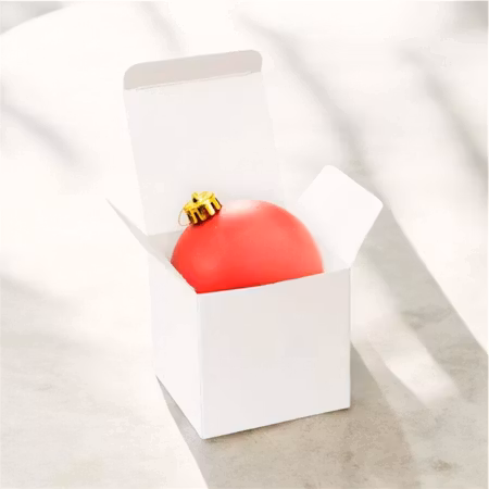 Presentlåda - Julgranskulor