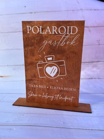 Polaroid gästbok