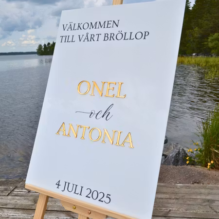 Välkomstskylt - "3D"