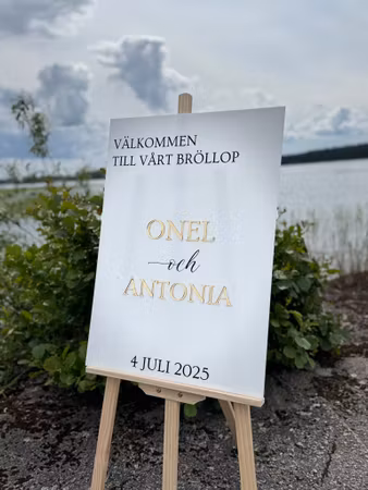 Välkomstskylt - "3D"