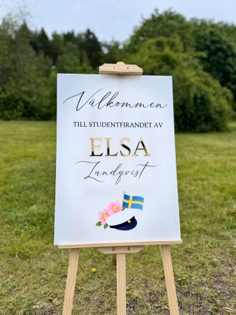 Välkomstskylt -  Student