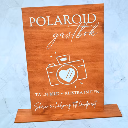 Polaroid gästbok