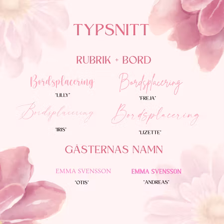 Bordsplacering - Akryl