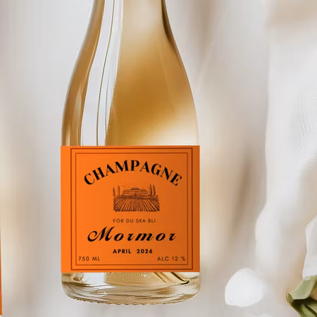 Champagne - för du ska bli Morfar