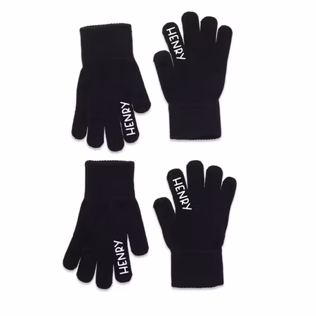 Fingervantar med namn, 2-pack