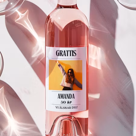 Grattis på födelsedagen  - etikett