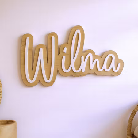 Väggdekoration - Namnskylt