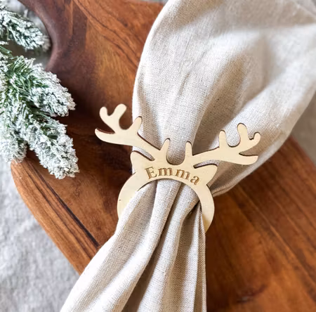 Servettring med namn