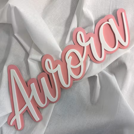 Väggdekoration - Rosa