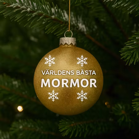 Världens bästa Mormor - Julkula