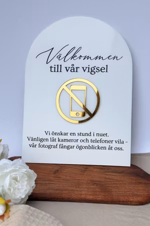Mobilfri vigsel - Akryl