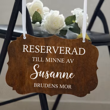 Reserverad till minne av 🕊️